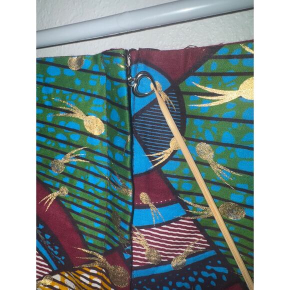 Handmade Tribal Bold Eclectic Colorful Asymmetrical Skirt Women Medium Tulle - Picture 5 of 5